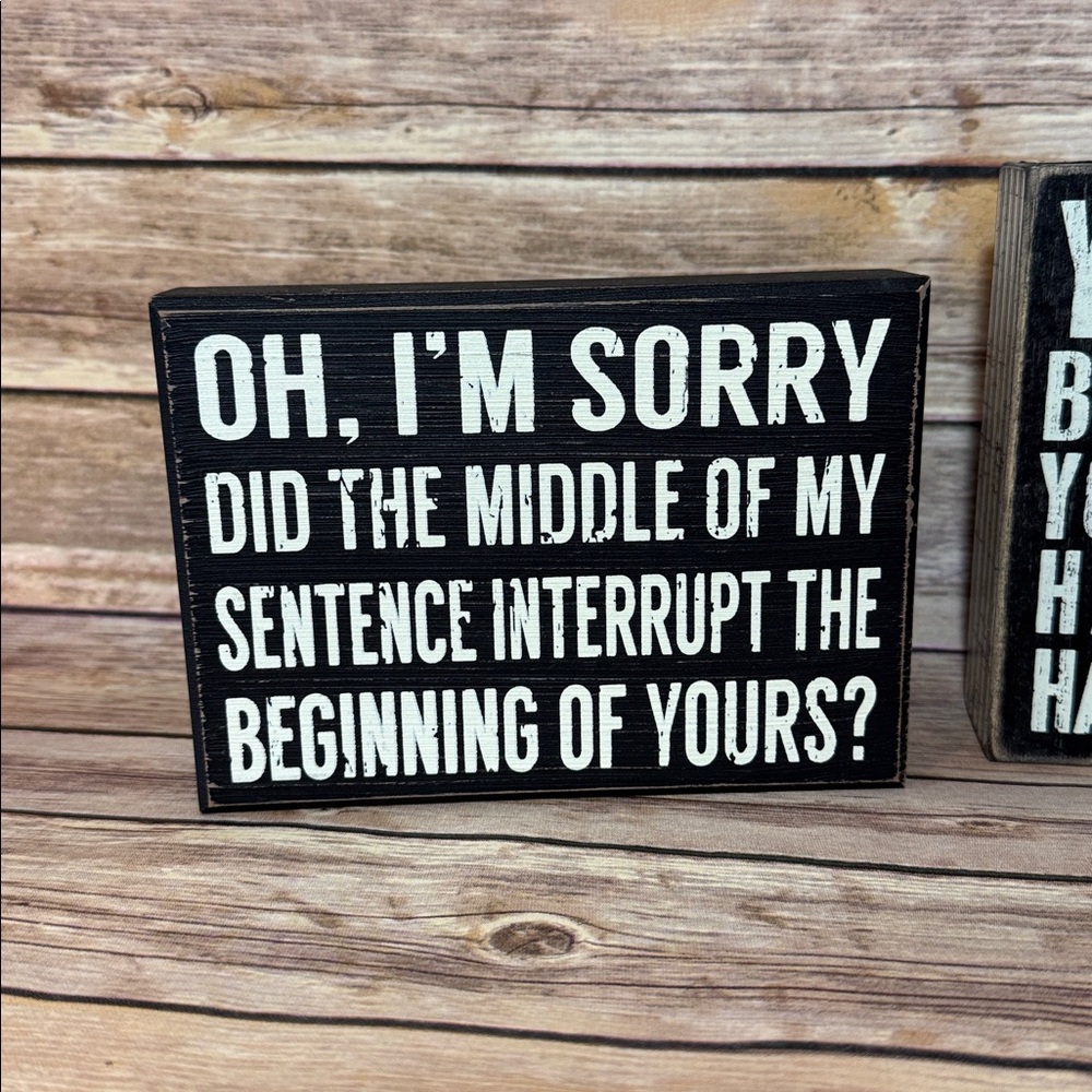Primitives by Kathy Inspirational Black and White box signs Decor Set - Picture 5 of 8